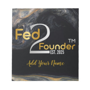 Fed2Founder Plate Notepad