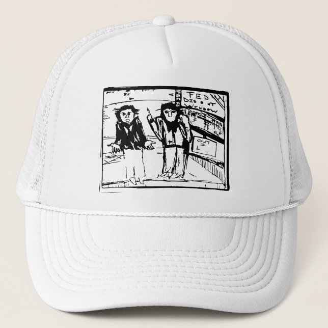 FED DISCOUNT WINDOW SVG TRUCKER HAT (Front)