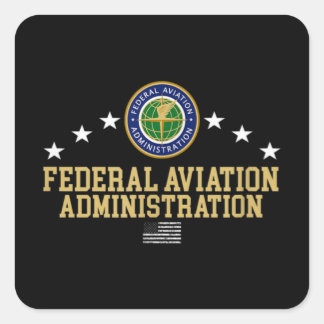 Federal Aviation Administration - FAA Square Sticker