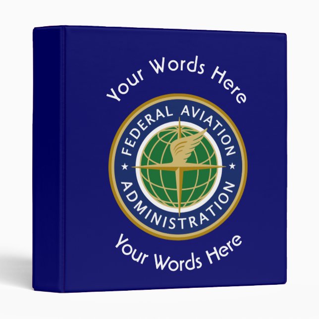 Federal Aviation Administration Shield Binder (Front/Spine)