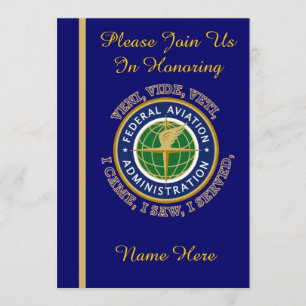 Federal Aviation Agency VVV Retirement Invitation