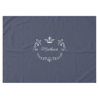 Federal Blue Crown Crest Personalized Tablecloth
