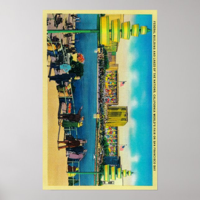 Federal Building and Lakes of the Nations Poster (Front)