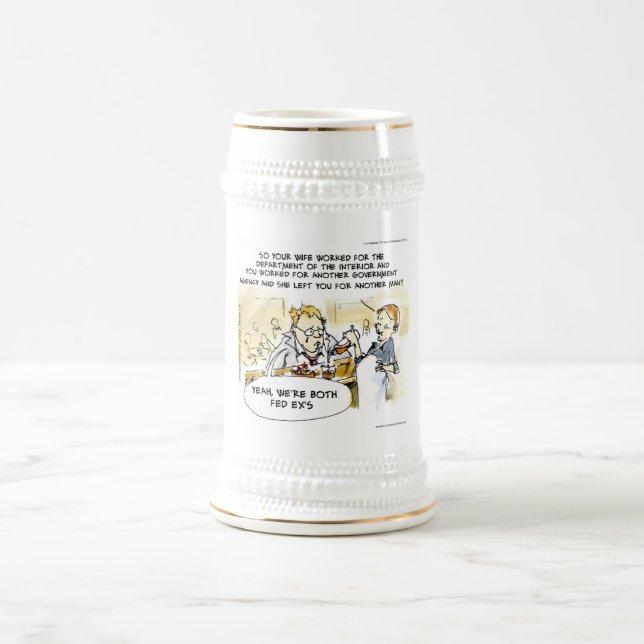 Federal Ex Spouse Funny Beer Stein (Center)