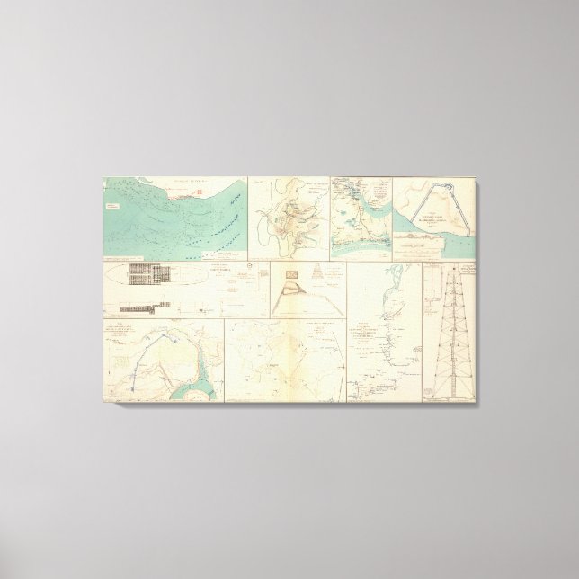 Federal Pt, NC Ft Pemberton Canvas Print (Front)