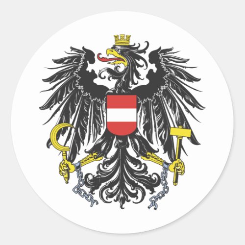 Federal Republic of Austria Classic Round Sticker