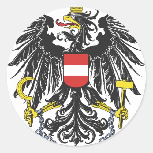 Federal Republic of Austria Classic Round Sticker