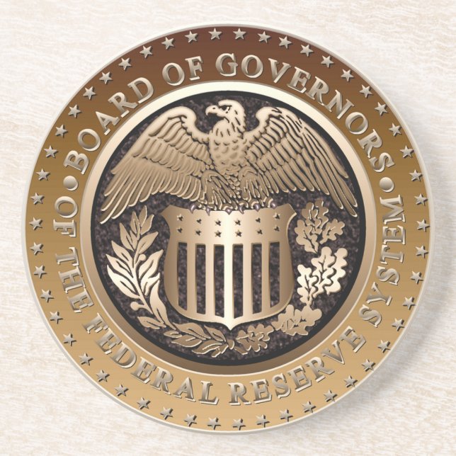 Federal Reserve Drink Coaster (Front)