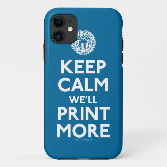Federal Reserve Keep Calm Parody Case (Back)
