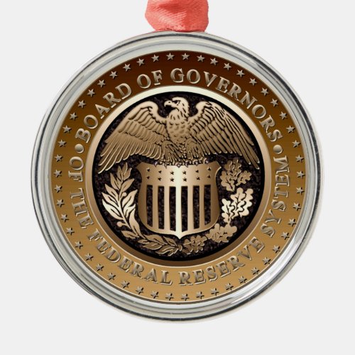 Federal Reserve Metal Ornament