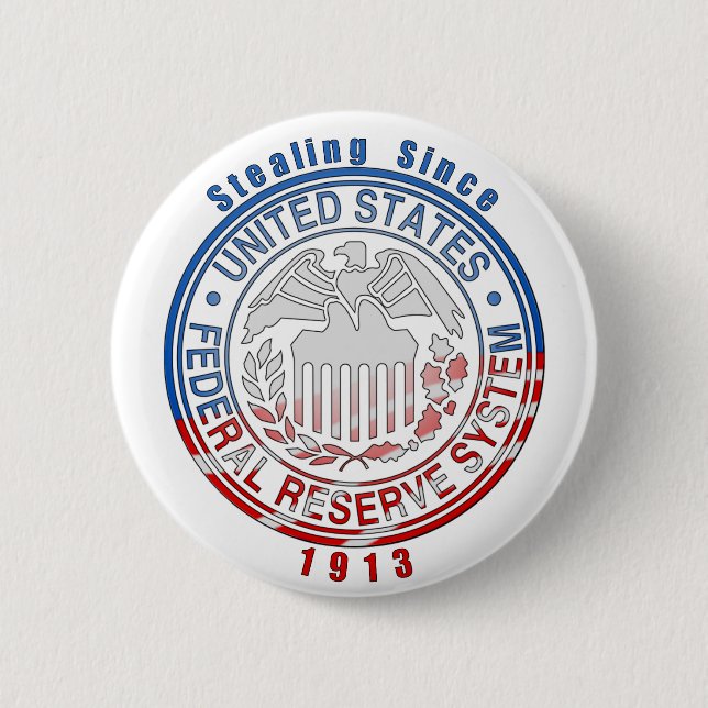 Federal Reserve System Pinback Button (Front)