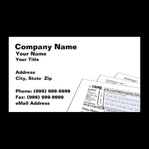 Federal Tax Forms Business Card