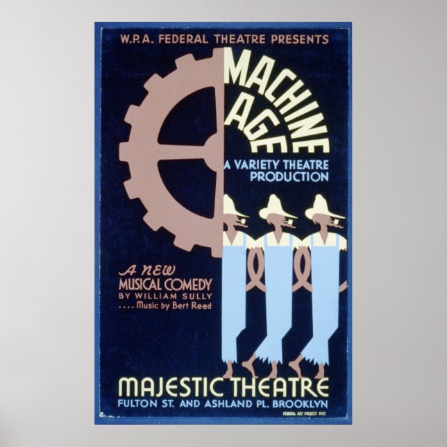 Federal Theater presents a Musical Comedy WPA Poster (Front)