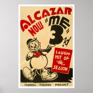 Federal Theatre Comedy 1938 WPA Poster