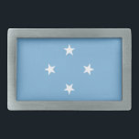 Federated States of Micronesia Flag Belt Buckle<br><div class="desc">Patriotic flag of Federated States of Micronesia.</div>