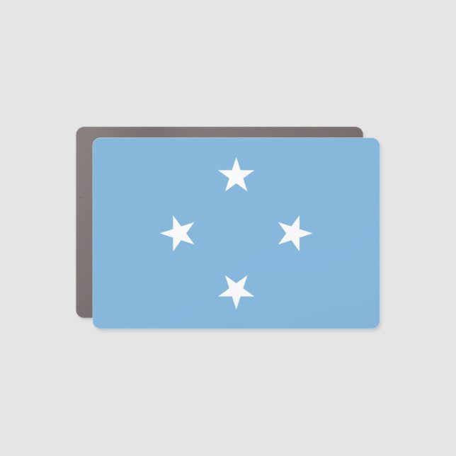 Federated States of Micronesia Flag Car Magnet (Front)