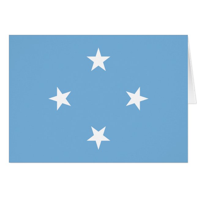 Federated States of Micronesia Flag Cards (Front Horizontal)