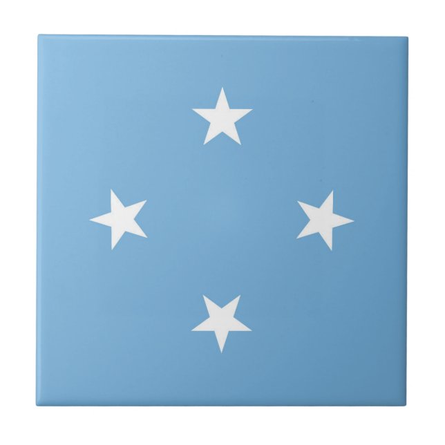 Federated States of Micronesia flag Ceramic Tile (Front)