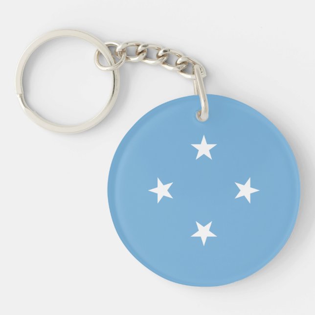 Federated States of Micronesia Flag Keychain (Front)