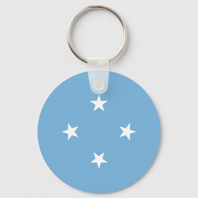 Federated States of Micronesia Flag Keychain (Front)