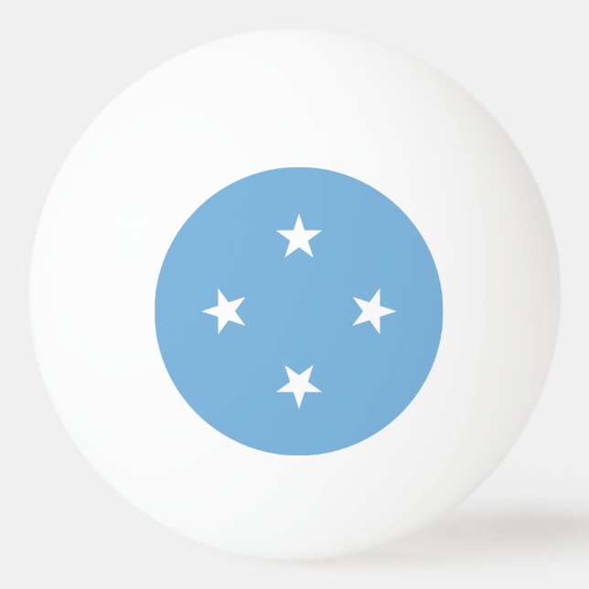 Federated States of Micronesia Flag Ping Pong Ball (Front)