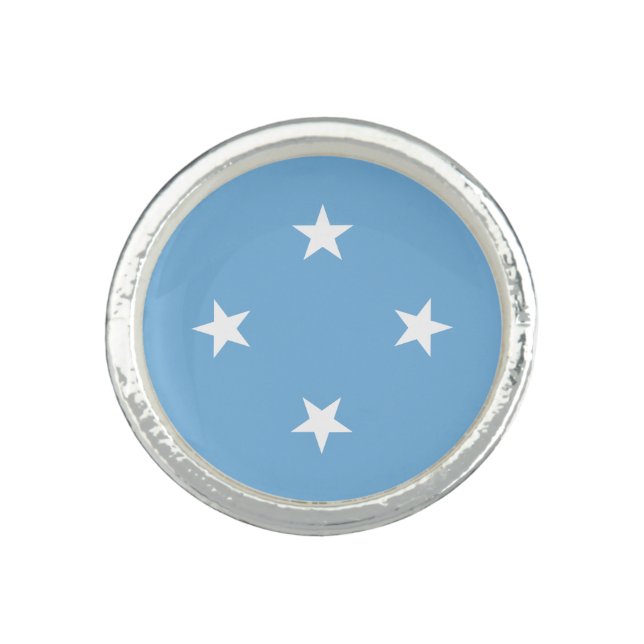 Federated States of Micronesia Flag Ring (Front)
