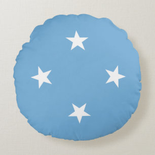 Federated States of Micronesia Flag Round Pillow
