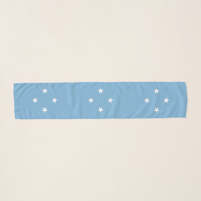 Federated States of Micronesia Flag Scarf (Front (Horizontal))