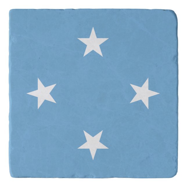Federated States of Micronesia Flag Trivet (Front)