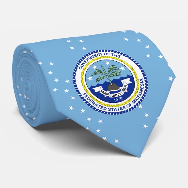 Federated States of Micronesia Neck Tie (Rolled)
