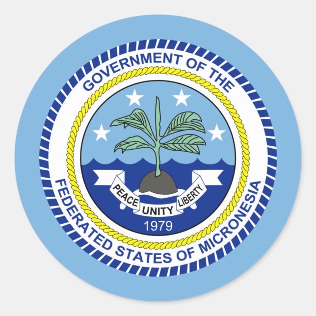 Federated States of Micronesia Seal Sticker (Front)
