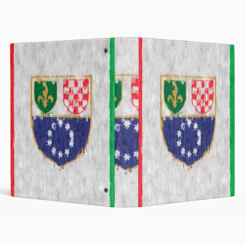 Federation of Bosnia and Herzegovina Oil Painting 3 Ring Binder