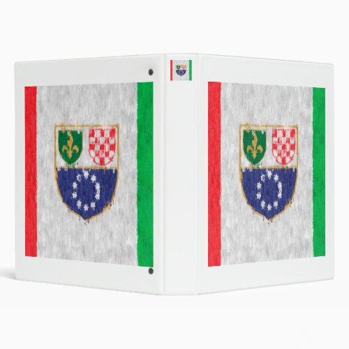 Federation of Bosnia and Herzegovina Oil Painting 3 Ring Binder