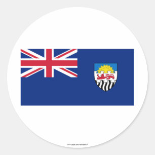 Federation of Rhodesia and Nyasaland Flag (1953-63 Classic Round Sticker