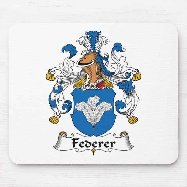 Federer Family Crest Mouse Pad (Front)