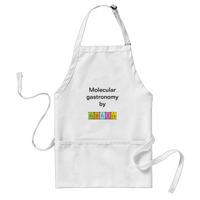Federica periodic table name apron (Front)
