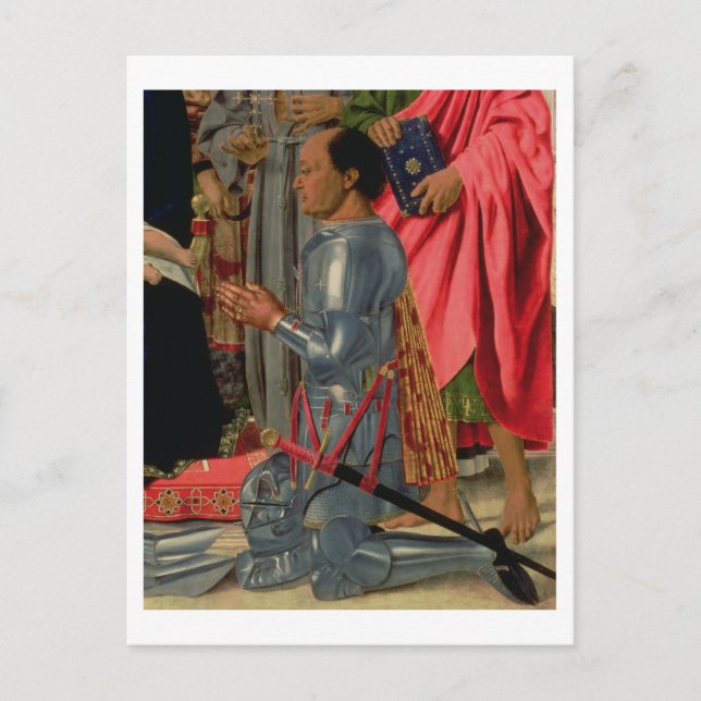 Federico da Montefeltro, detail from the Brera Alt Postcard (Front)