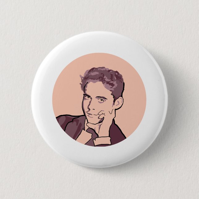 Federico Garcia Lorca Button (Front)