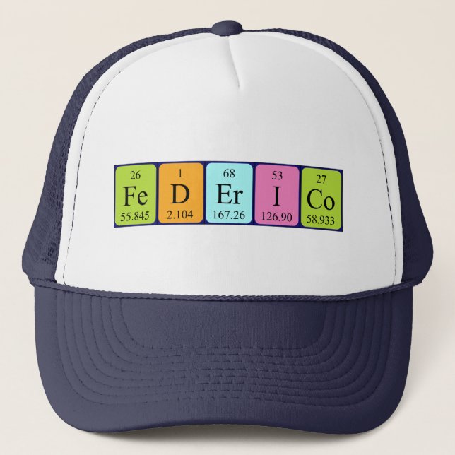 Federico periodic table name hat (Front)
