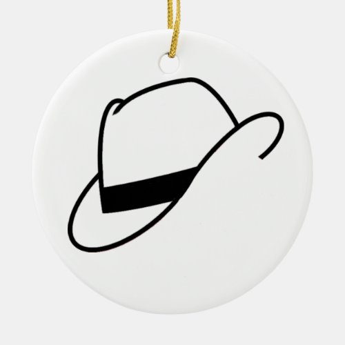 Fedora Hat Ornament