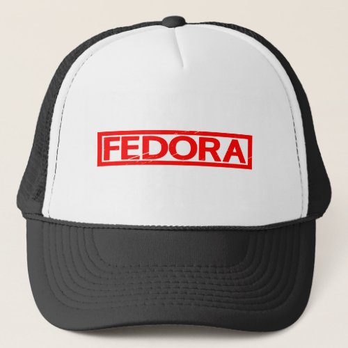 Fedora Stamp Trucker Hat