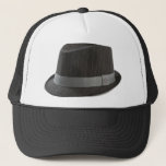 Fedora Trucker Hat at Zazzle