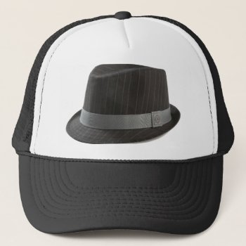 Fedora Trucker Hat by msvb1te at Zazzle