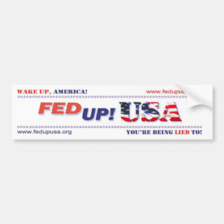 FedUpUSA Bumper Sticker