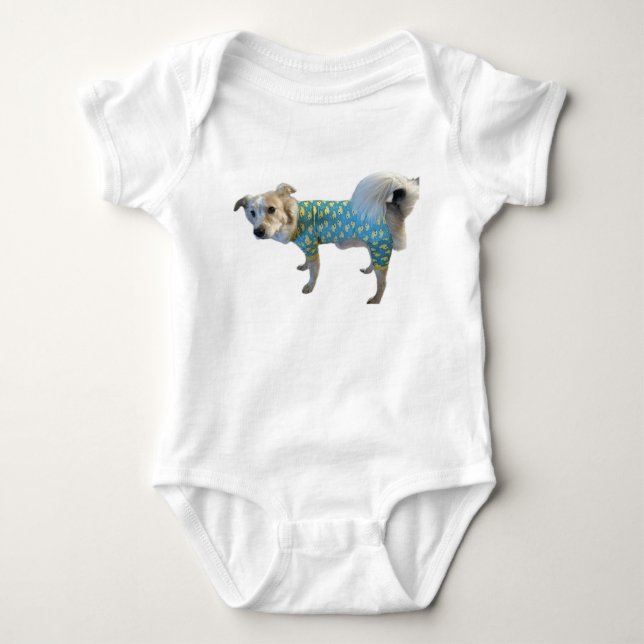 Fee Goose PJs Baby One-Piece - Awkwardly Adorable Baby Bodysuit (Front)