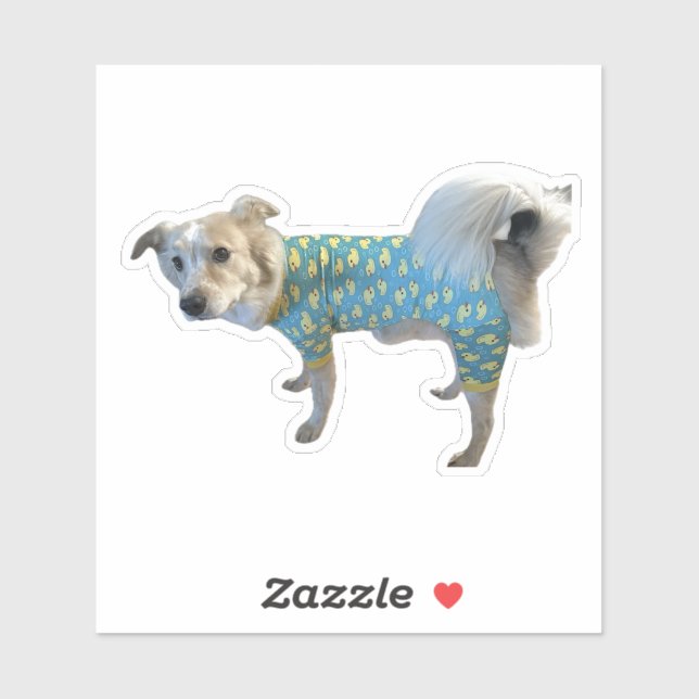 Fee Goose PJs Sticker - Awkward Adorable Dog (Sheet)