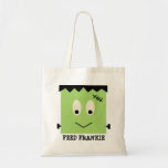 Feed Frankie Green Halloween Candy Trick Or Treat Tote Bag at Zazzle