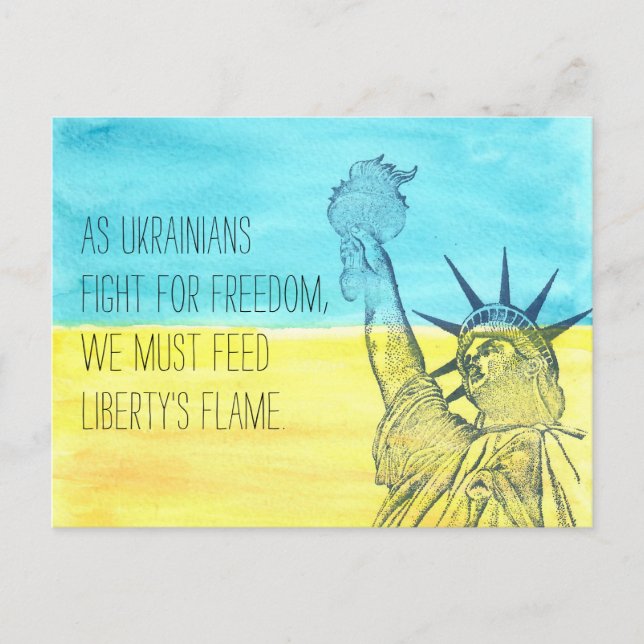 Feed Liberty's Flame Postcard (Front)