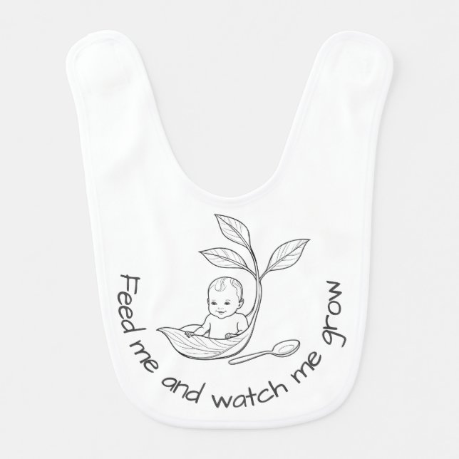 Feed me baby bib (Front)