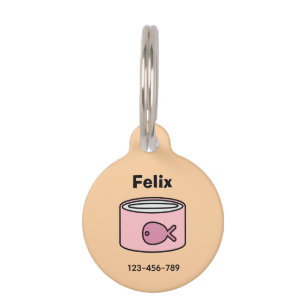 Feed Me! Cat Pet ID Tag